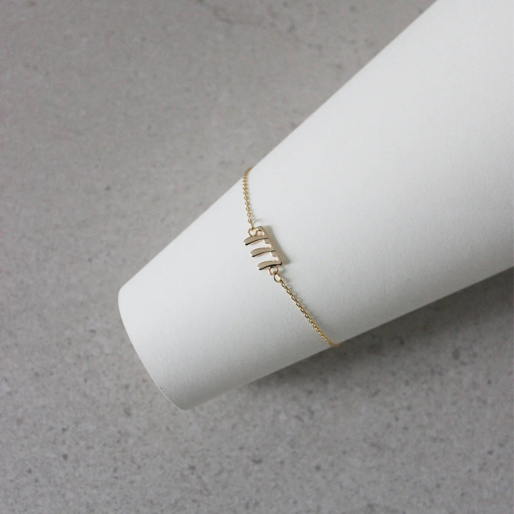 GOLD PLATED ON BRASS ANGEL NUMBER BRACELETS
