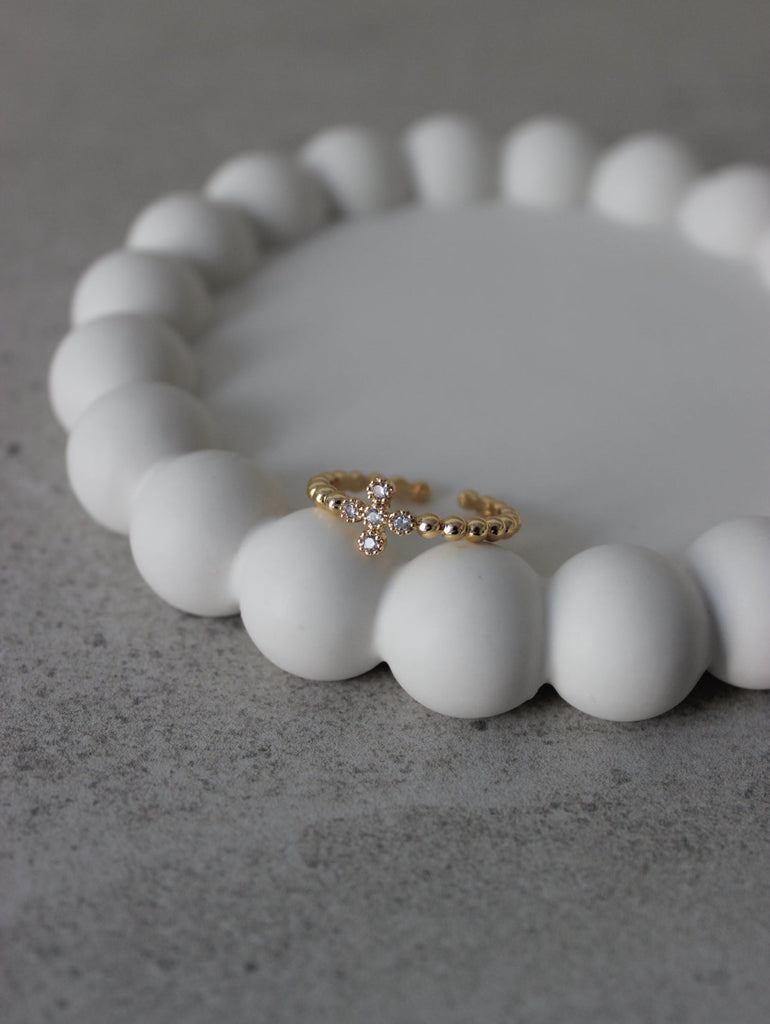 GOLD PLATED ON BRASS RING