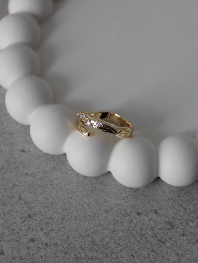 GOLD PLATED ON BRASS RING
