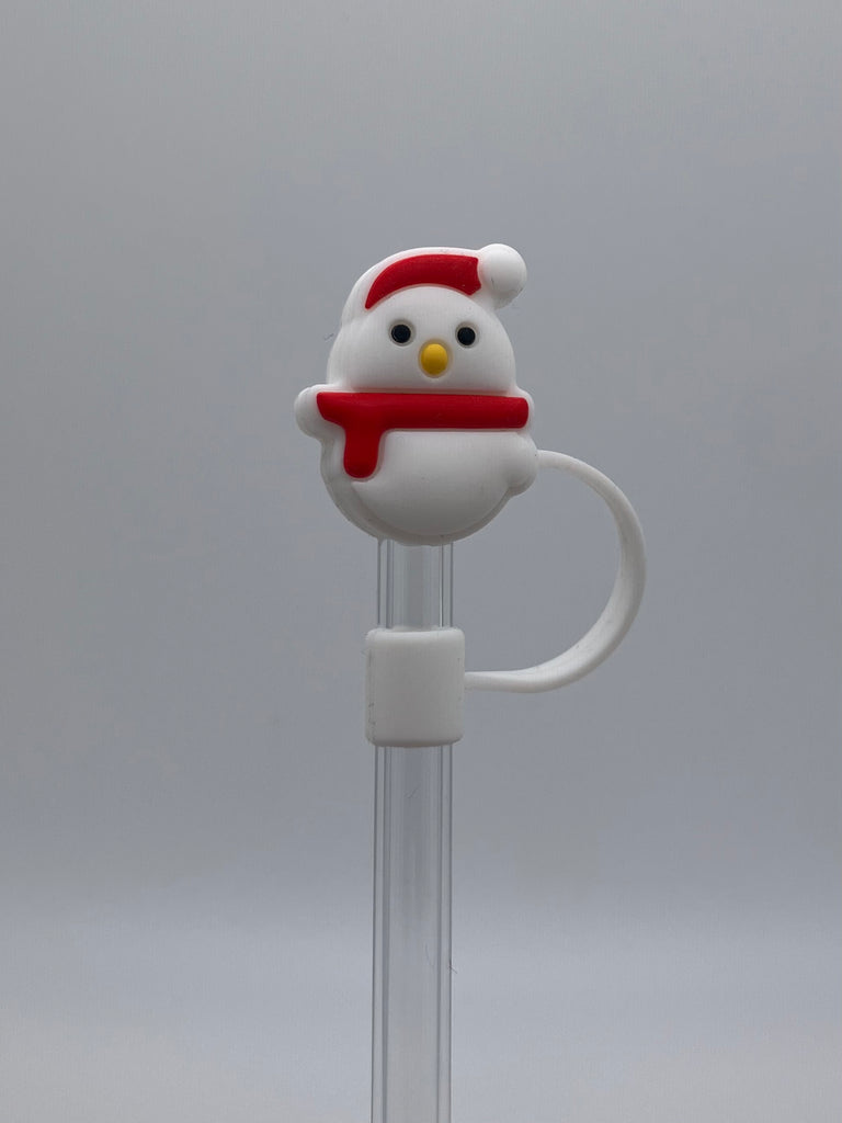 SNOWMAN STRAW CAP