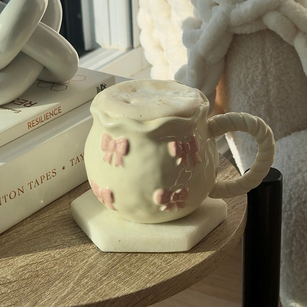MULTI-PINK BOW MUG