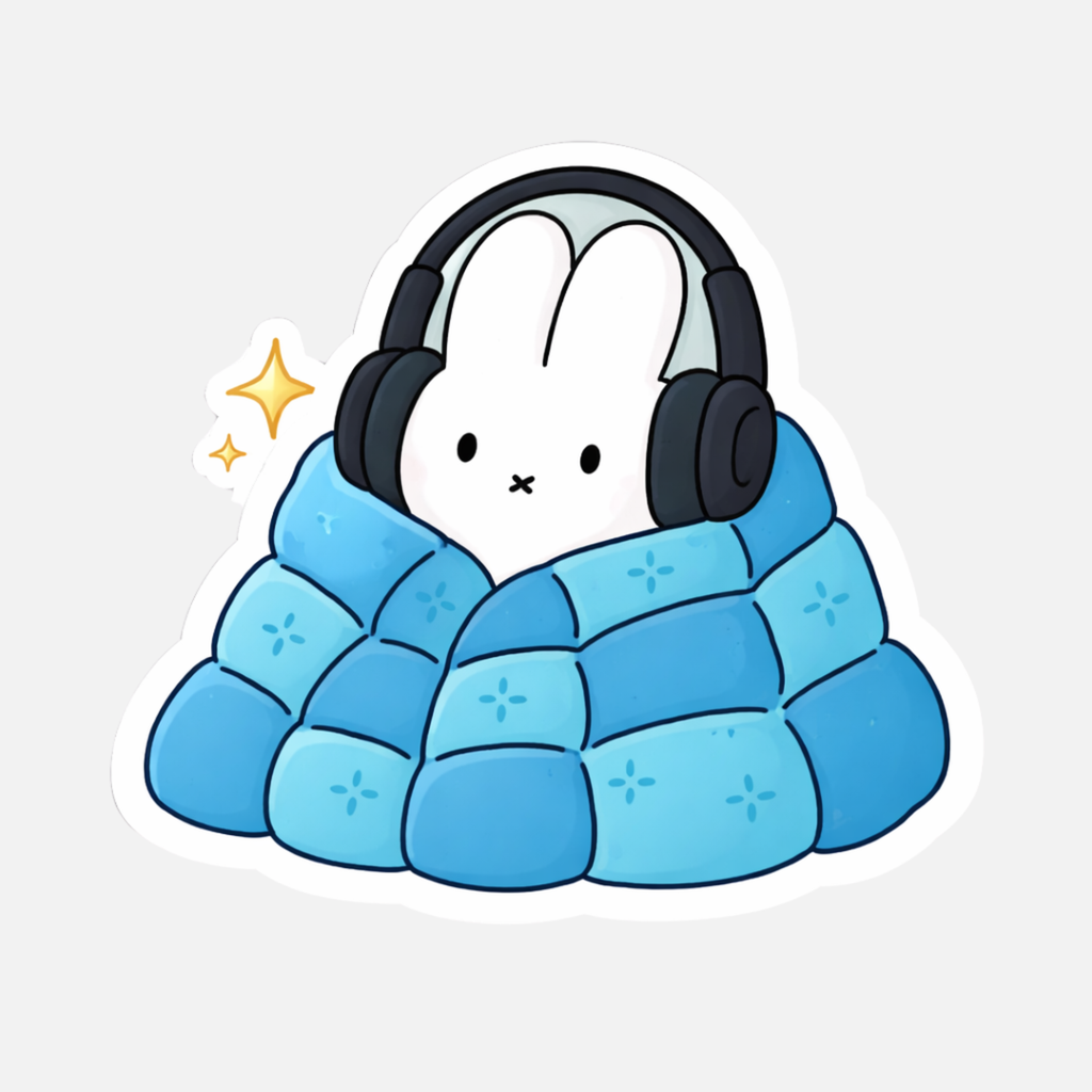 MIFFY BLANKET x HEADPHONES STICKER