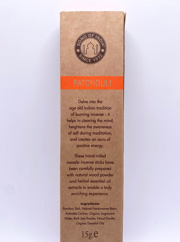 ORGANIC INCENSE STICKS - PATCHOULI