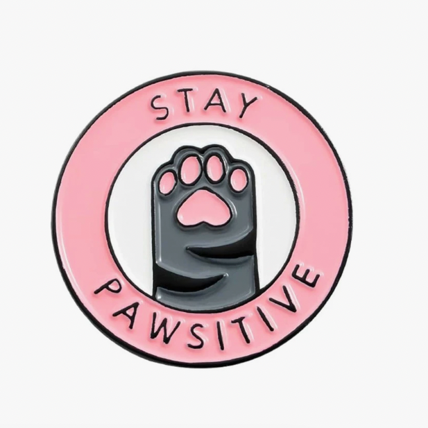 STAY PAWSITIVE PIN