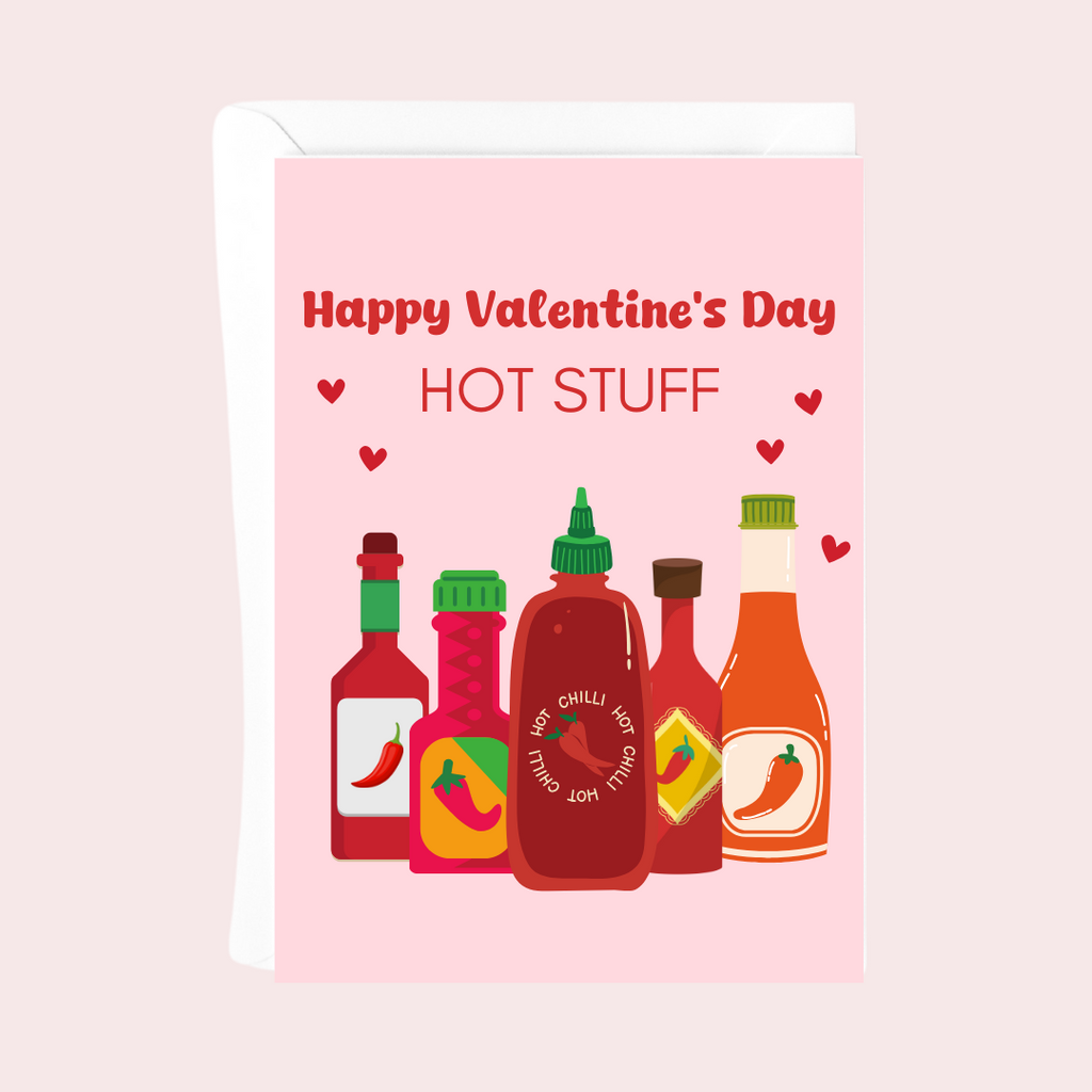 HAPPY VALENTINE'S DAY HOT STUFF CARD