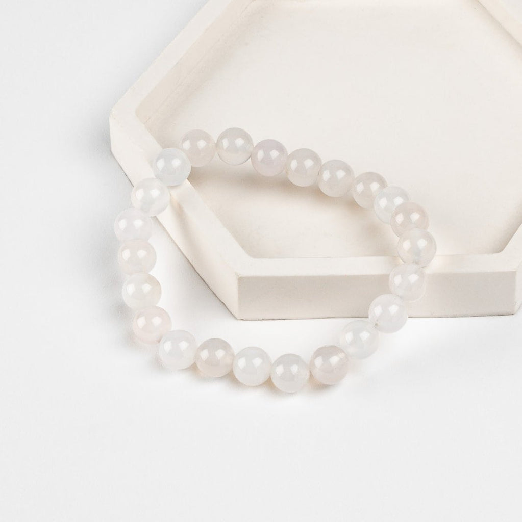 WHITE AGATE BRACELET