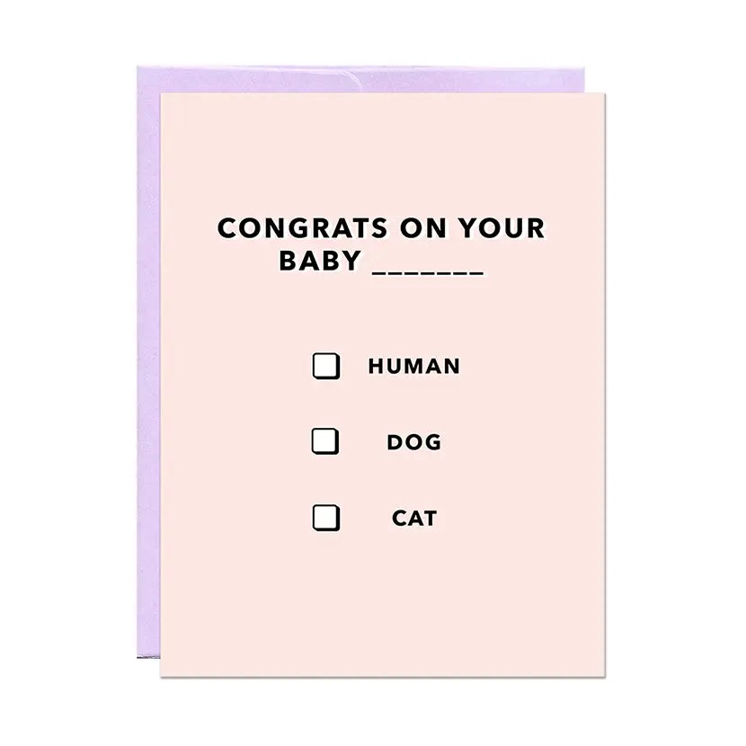CONGRATS ON YOUR BABY..... CARD