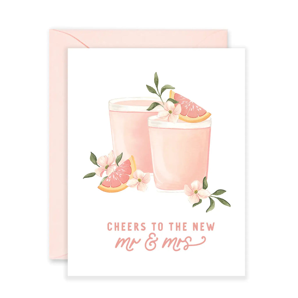 CHEERS TO THE NEW MR & MRS CARD