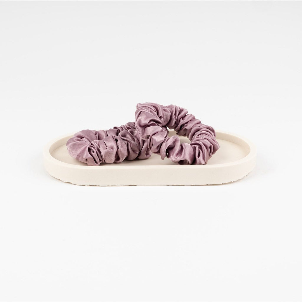 MULBERRY SILK MEDIUM SCRUNCHIE - LAVENDER
