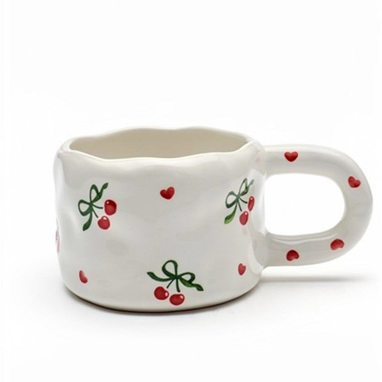 CHERRY BOW HEART MUG