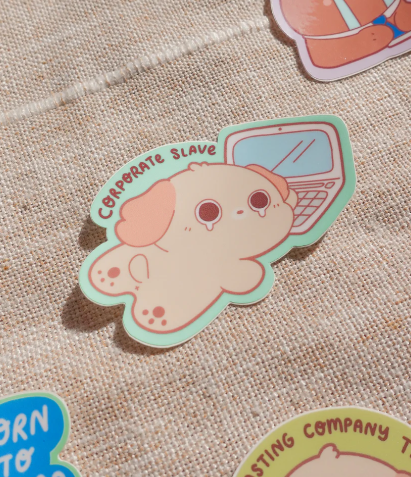 CORPORATE SLAVE STICKER