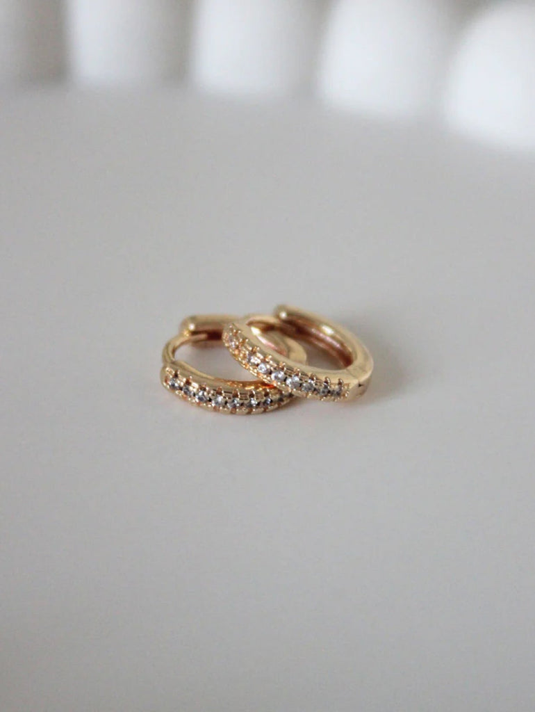 GOLD PLATED ON BRASS HOOPS $32