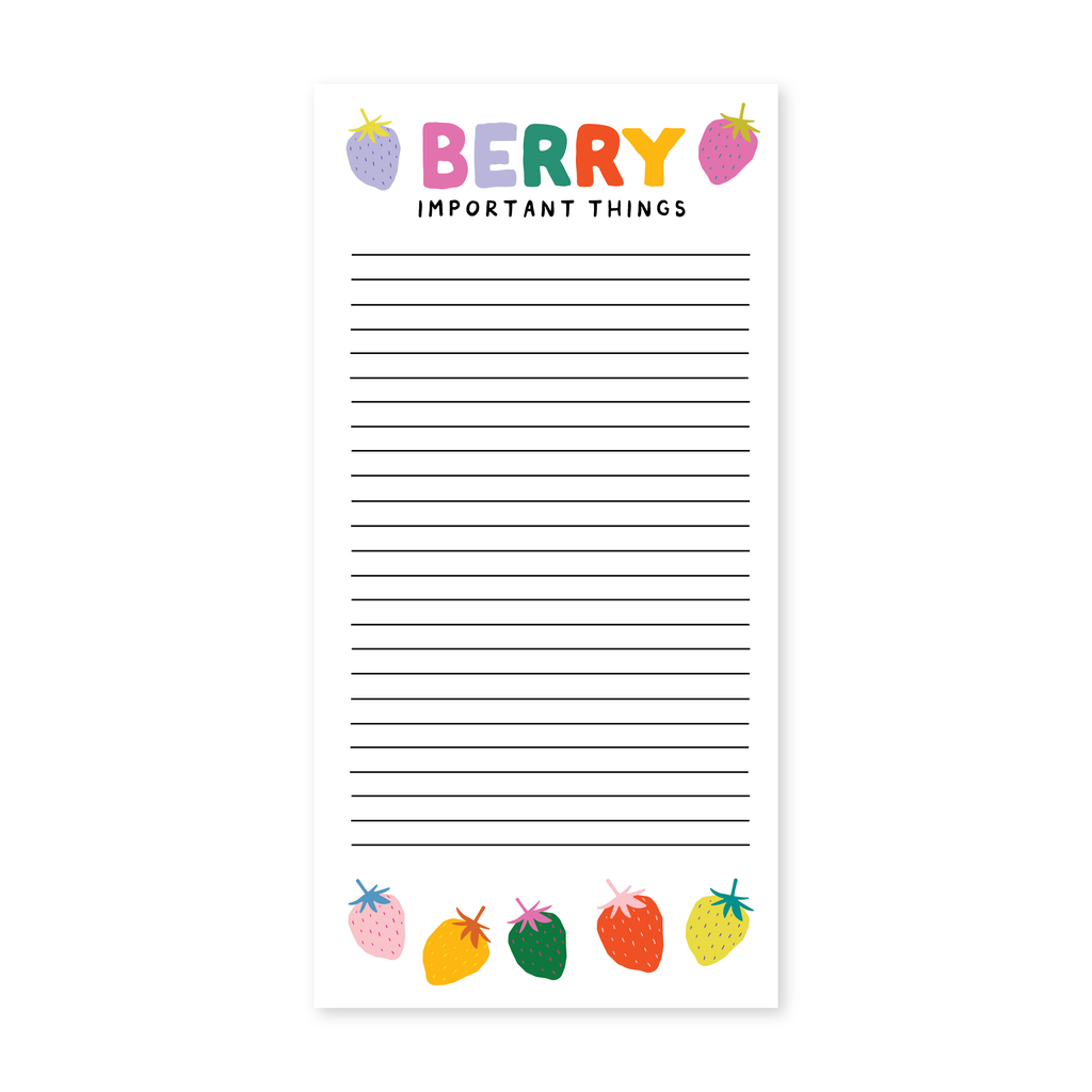 BERRY IMPORTANT THINGS NOTEPAD