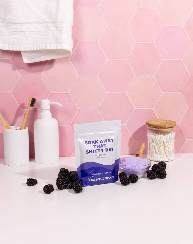 SOAK AWAY THAT SHITTY DAY EPSOM SALT BATH SOAK
