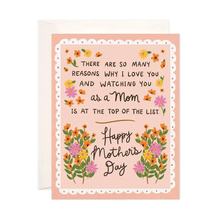THERE ARE SO MANY REASONS WHY I LOVE YOU MOM CARD