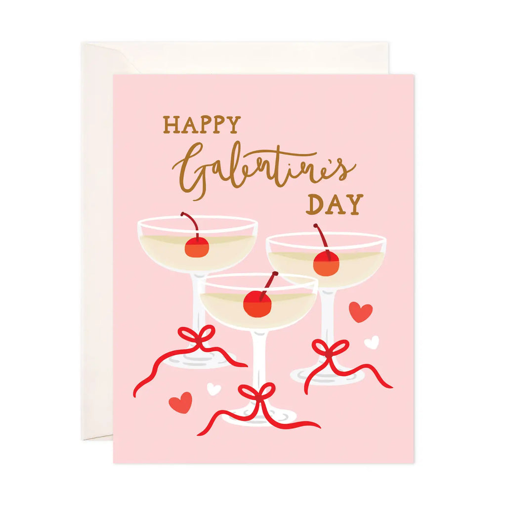 HAPPY GALENTINE'S DAY CHAMPAGNE CARD