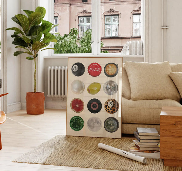 RETRO VINTAGE ROUNDS PRINT