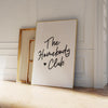 THE HOMEBODY CLUB CURSIVE PRINT