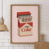 DIET COKE CIGARETTES PRINT