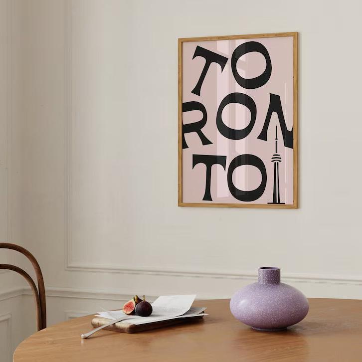 TORONTO FONT CN TOWER PRINT (8.5x11)