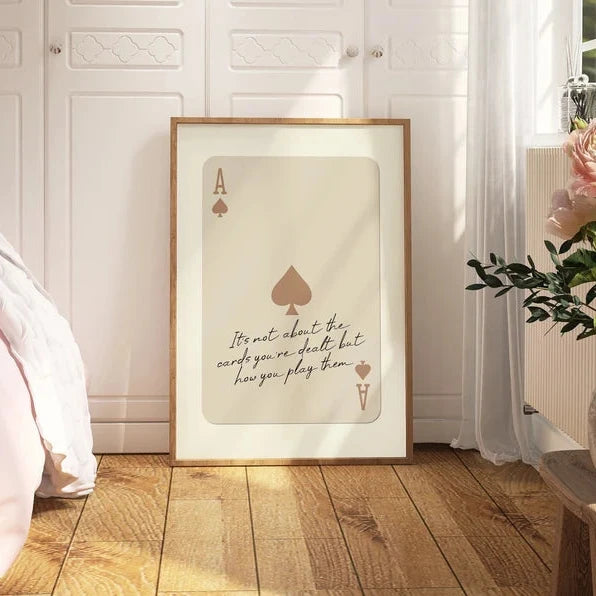 RETRO BEIGE ACE PRINT (8.5x11)