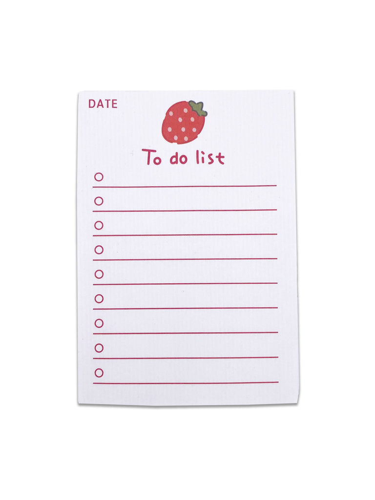 TO DO LIST STRAWBERRY NOTEPAD
