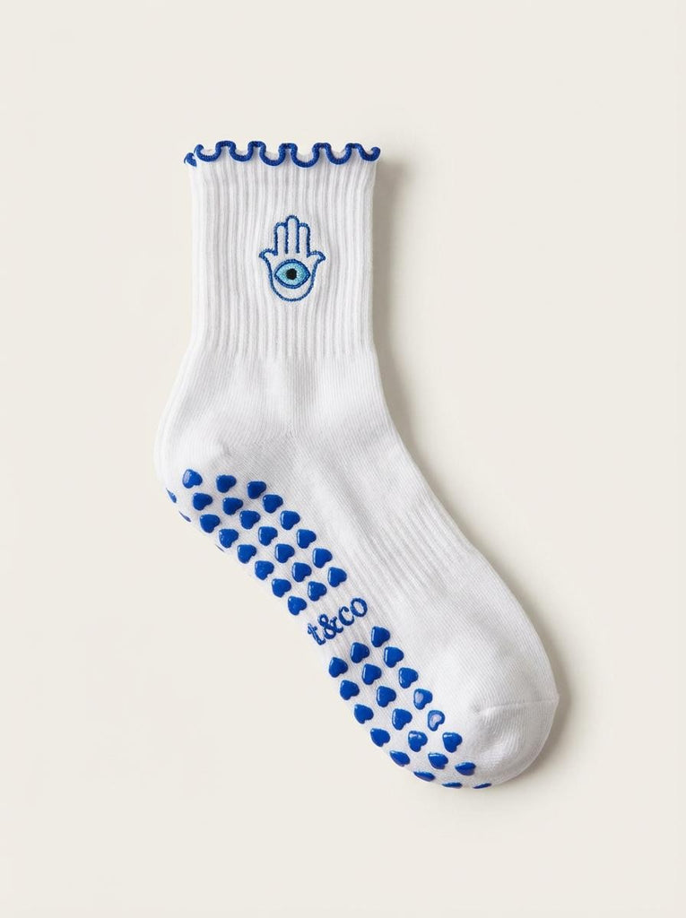 HAMSA EVIL EYE GRIP SOCKS