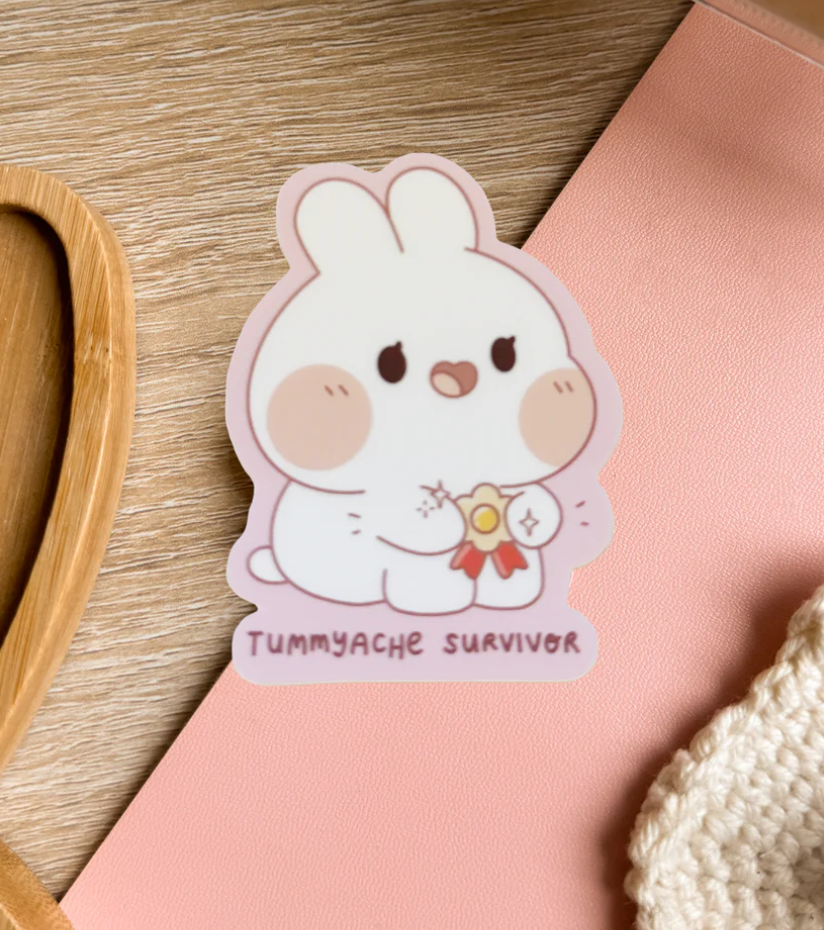 TUMMYACHE SURVIVOR STICKER