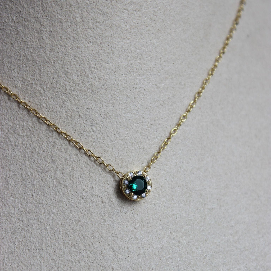 Vermeil Lucky Green Necklace - 1